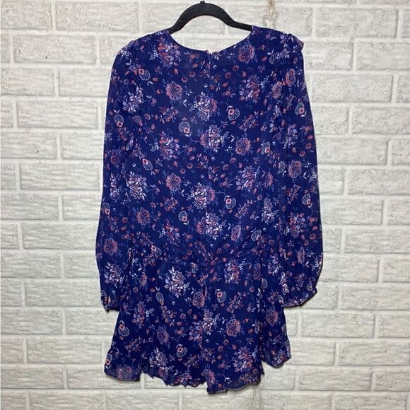 NWT MSRP $368 Joie Silk Cherita Floral Print Split Neck Romper - Picture 10 of 12